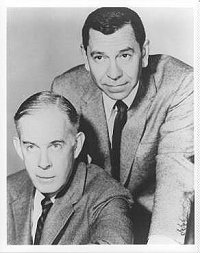 Jack Webb (right) and Harry Morgan