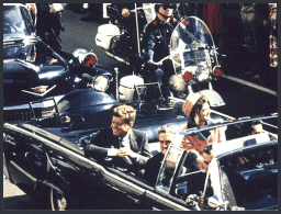 A frame from the Zapruder film
