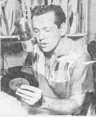 Shoblom in a 1958 ad/
Click for the full-size version